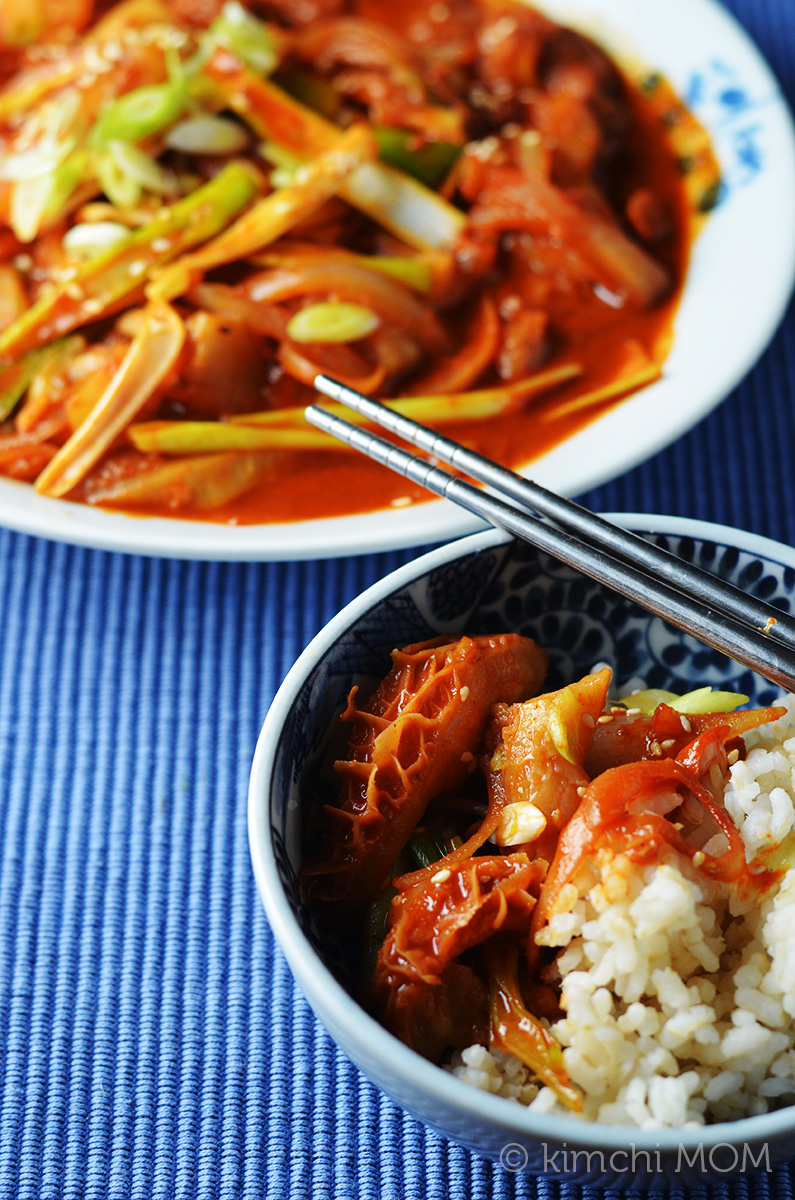Korean Style Tripe Sundaysupper Kimchi Mom