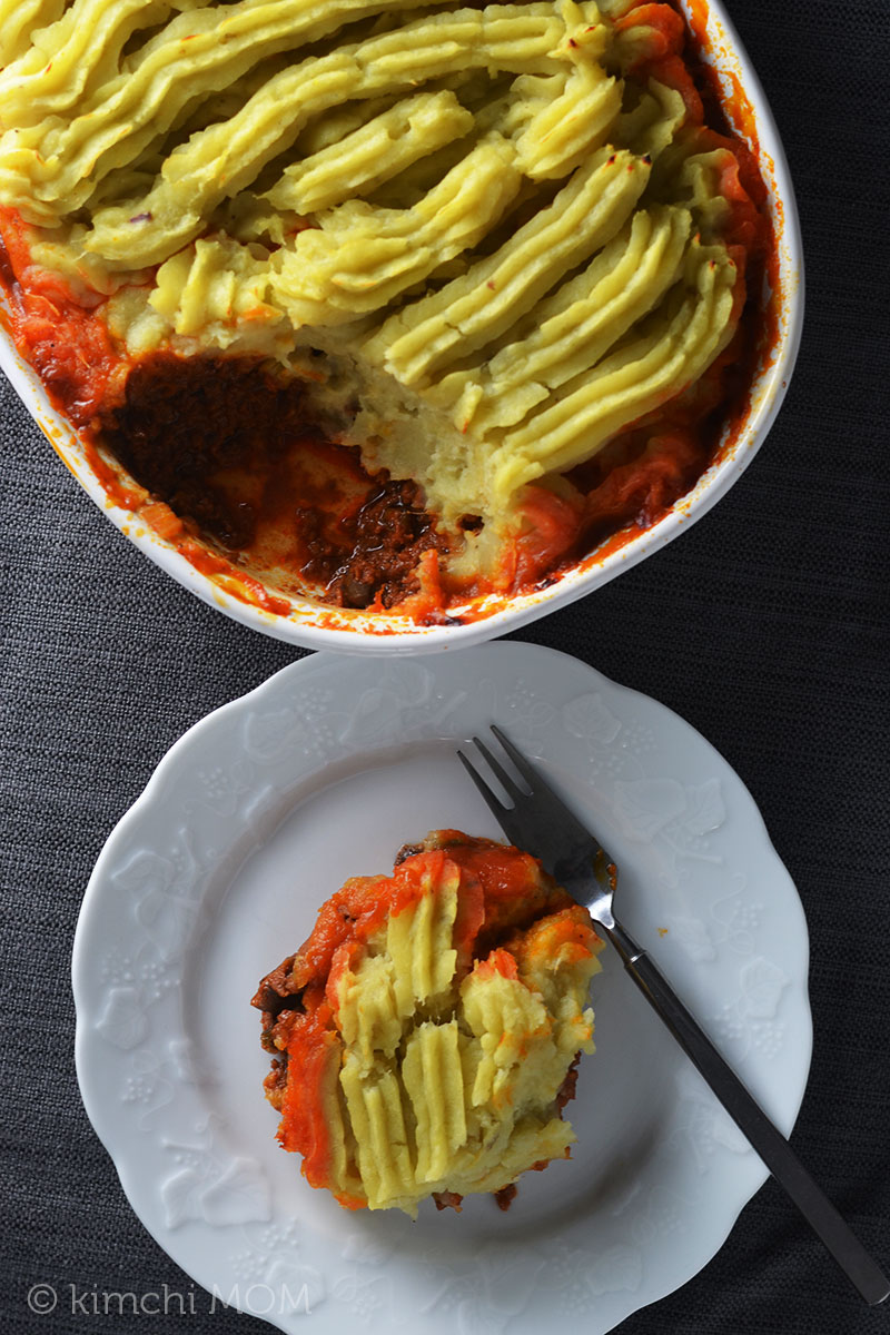 Spicy Korean Cottage Pie Sundaysupper Kimchi Mom