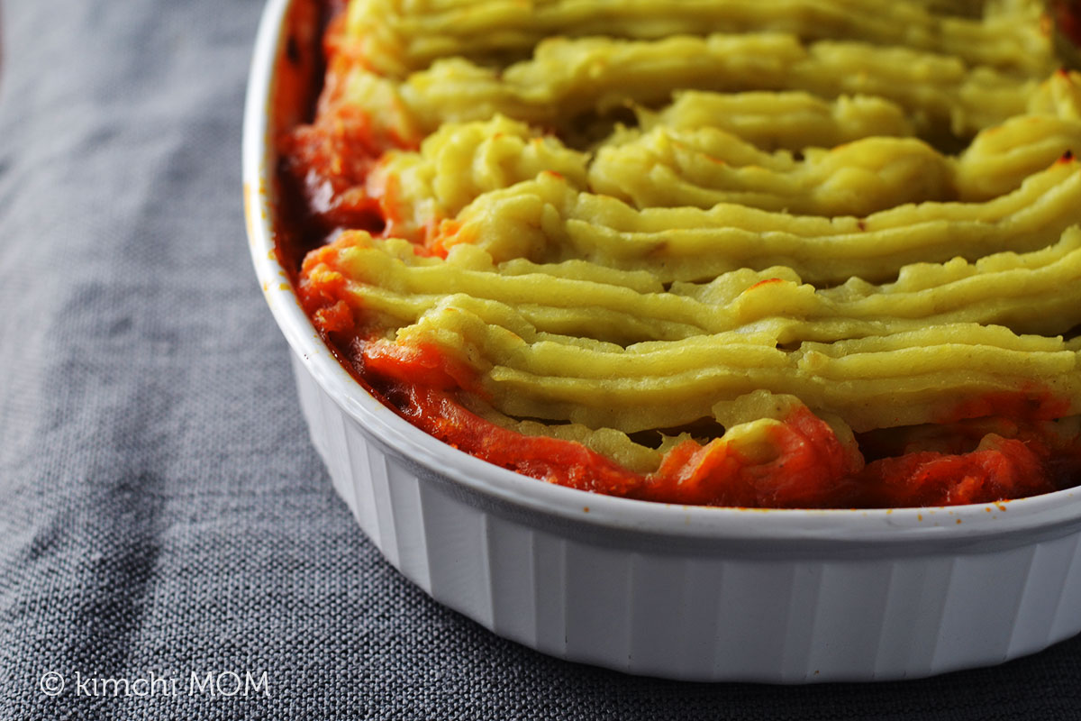 Spicy Korean Cottage Pie Sundaysupper Kimchi Mom